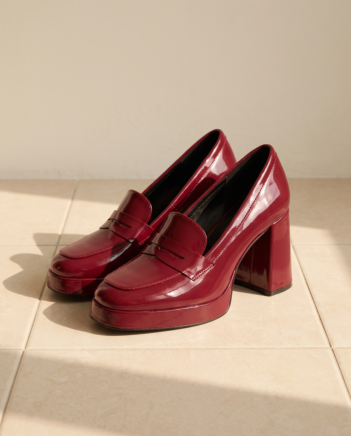 EMILENE BORDEAUX - MOCASSIN