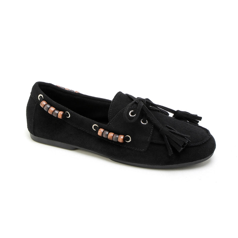 MOCASSIN FAUSTINE NOIR - STEPHAN PARIS BY ANDRE
