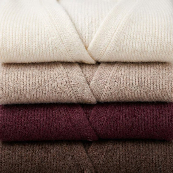 FIORELLA - ALPAGA MELANGE - BORDEAUX - TU - GILET