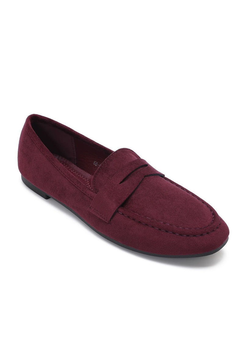 MOCASSIN HERMINE BORDEAUX - JOIA BY ANDRE