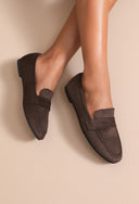 MOCASSIN HERMINE MARRON - JOIA BY ANDRE