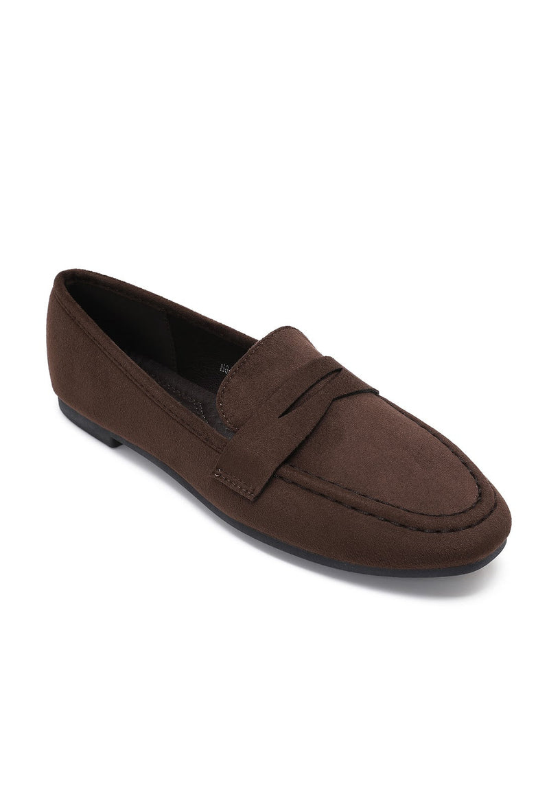 MOCASSIN HERMINE MARRON - JOIA BY ANDRE