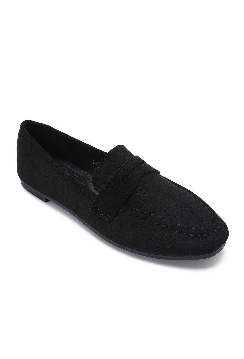 MOCASSIN HERMINE NOIR - JOIA BY ANDRE