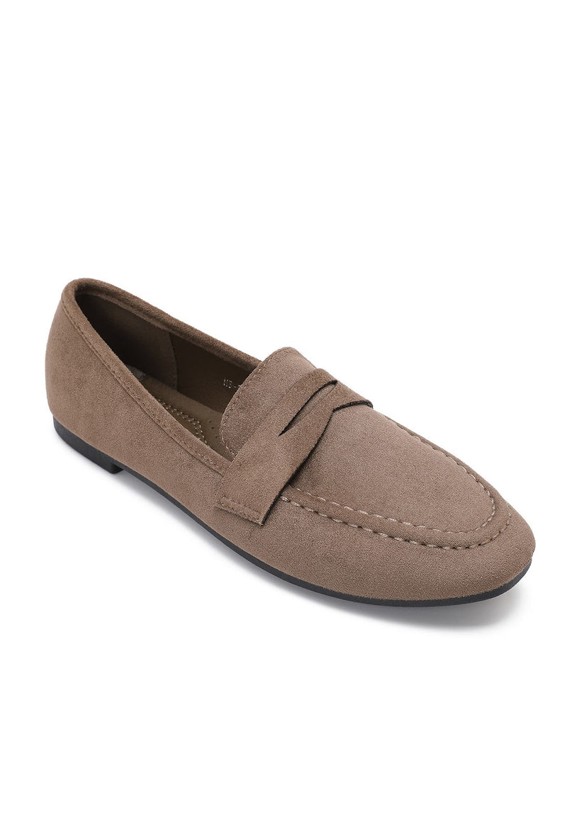 MOCASSIN HERMINE TAUPE - JOIA BY ANDRE