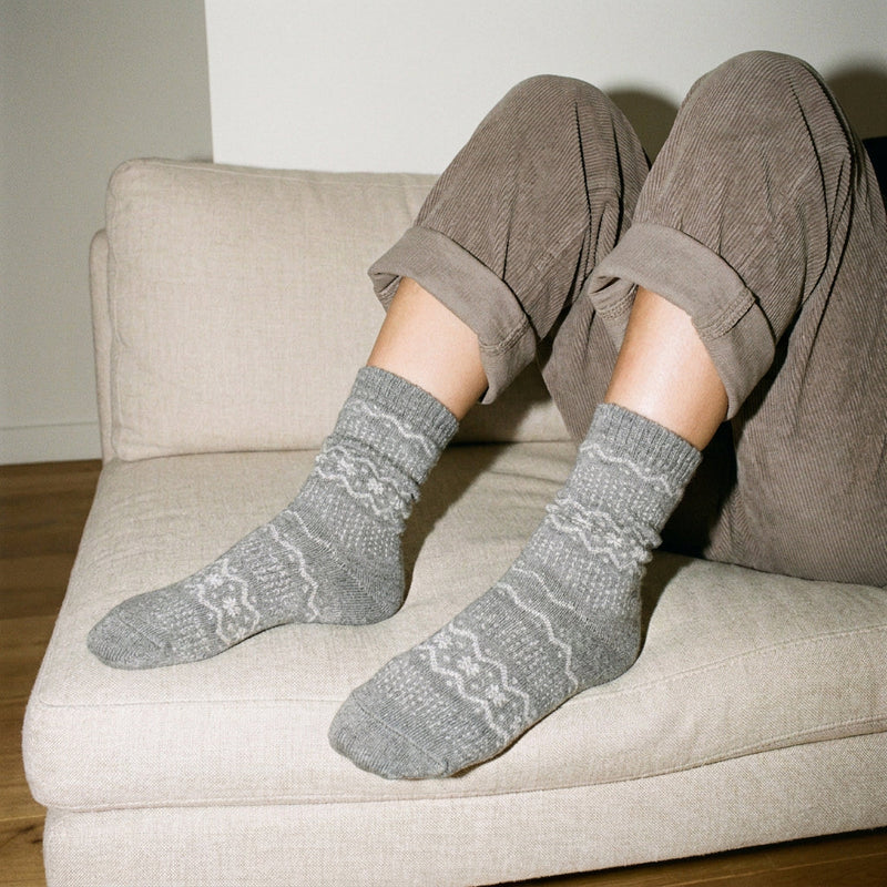Chaussettes en laine Hivernale - Gris