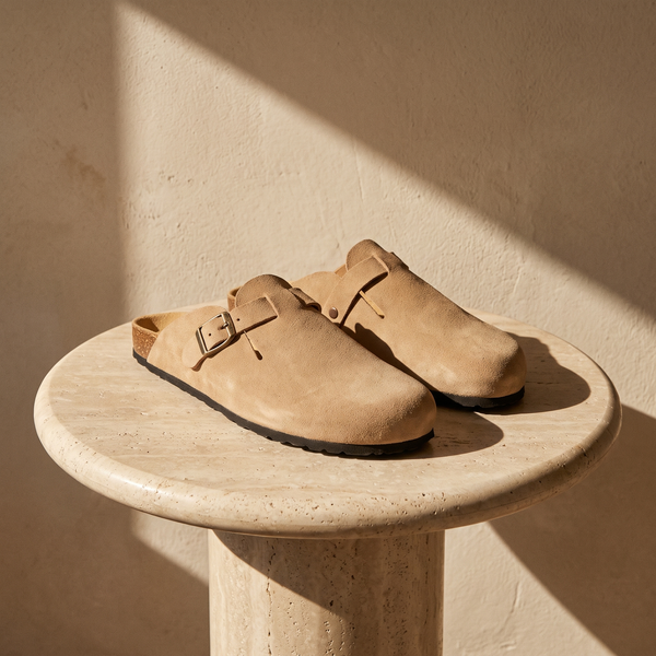ISABEAU BEIGE SUEDE - MULE