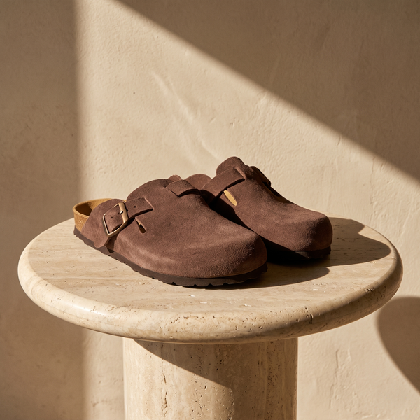 ISABEAU CHOCOLAT SUEDE - MULE
