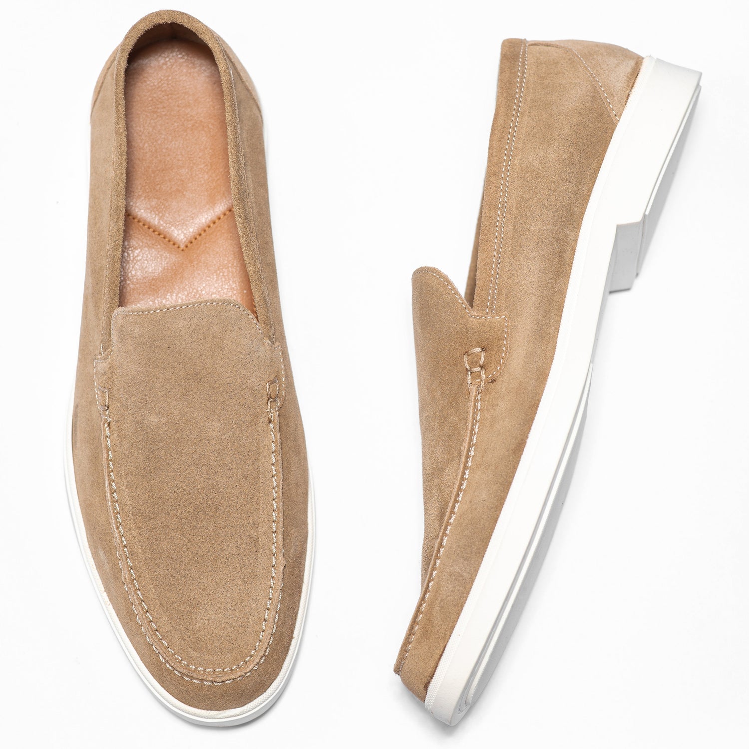JOHN BEIGE SUEDE - MOCASSIN