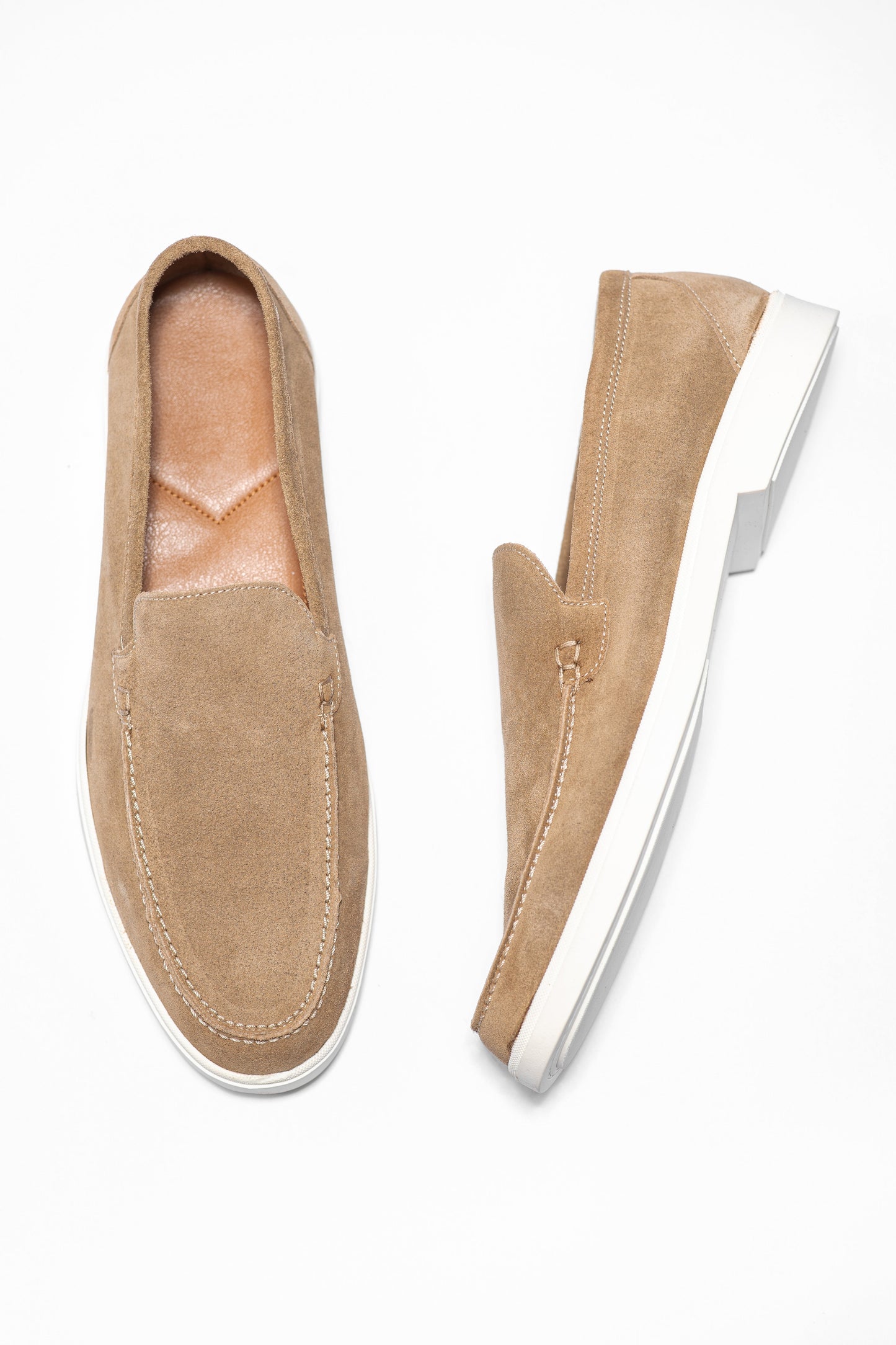JOHN BEIGE SUEDE - MOCASSIN
