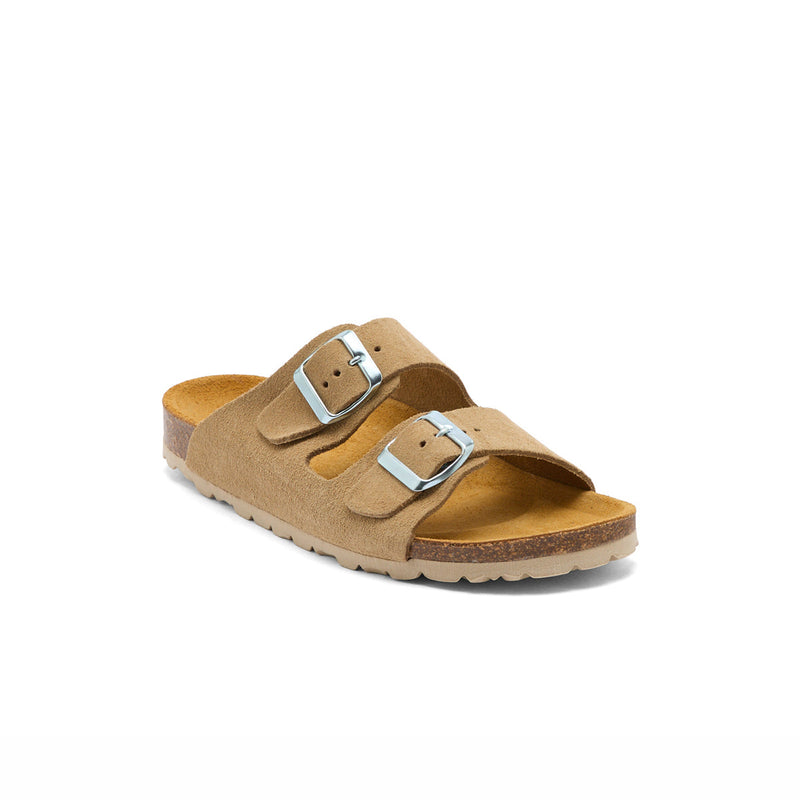 LAURIANE BEIGE SUEDE - MULE