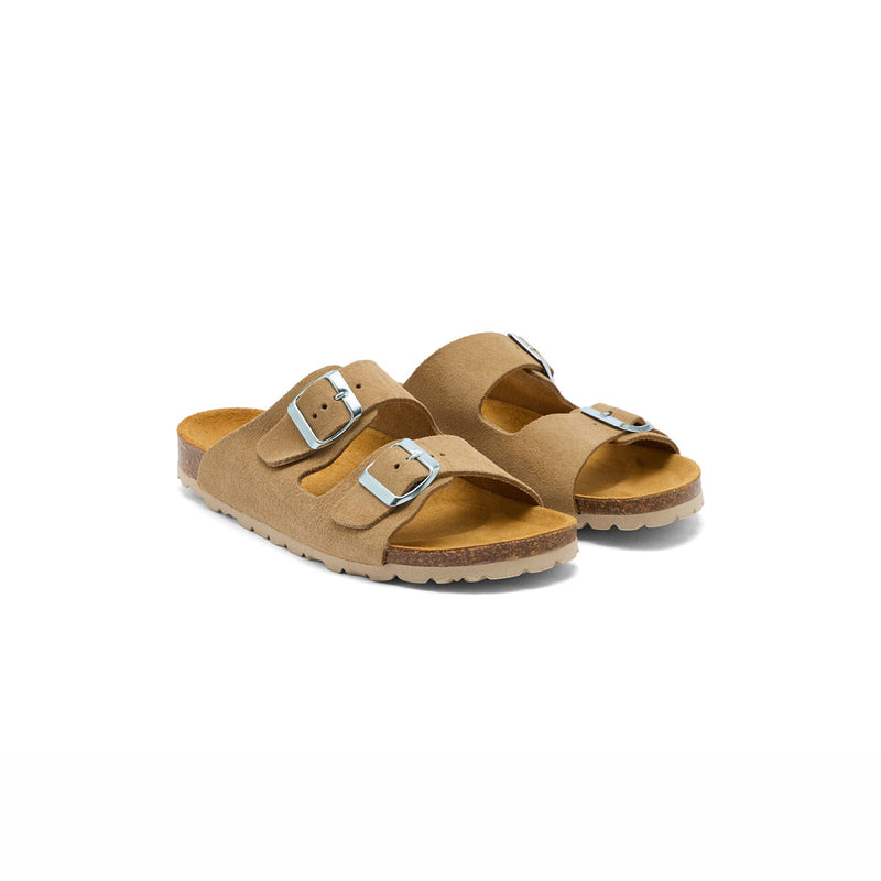 LAURIANE BEIGE SUEDE - MULE