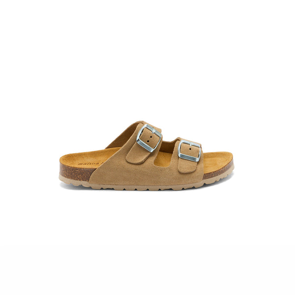 LAURIANE BEIGE SUEDE - MULE