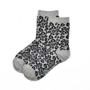 Chaussettes Léopard - Gris foncé