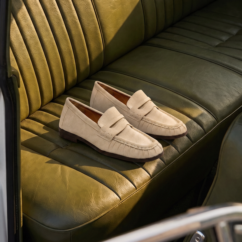 MOCASSIN LOUANNE BEIGE - STEPHAN PARIS BY ANDRE