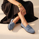 MOCASSIN LOUANNE BLEU - STEPHAN PARIS BY ANDRE