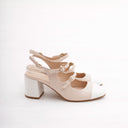 LYNIATE BEIGE/BLANC - SLINGBACK