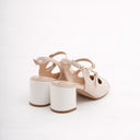 LYNIATE BEIGE/BLANC - SLINGBACK