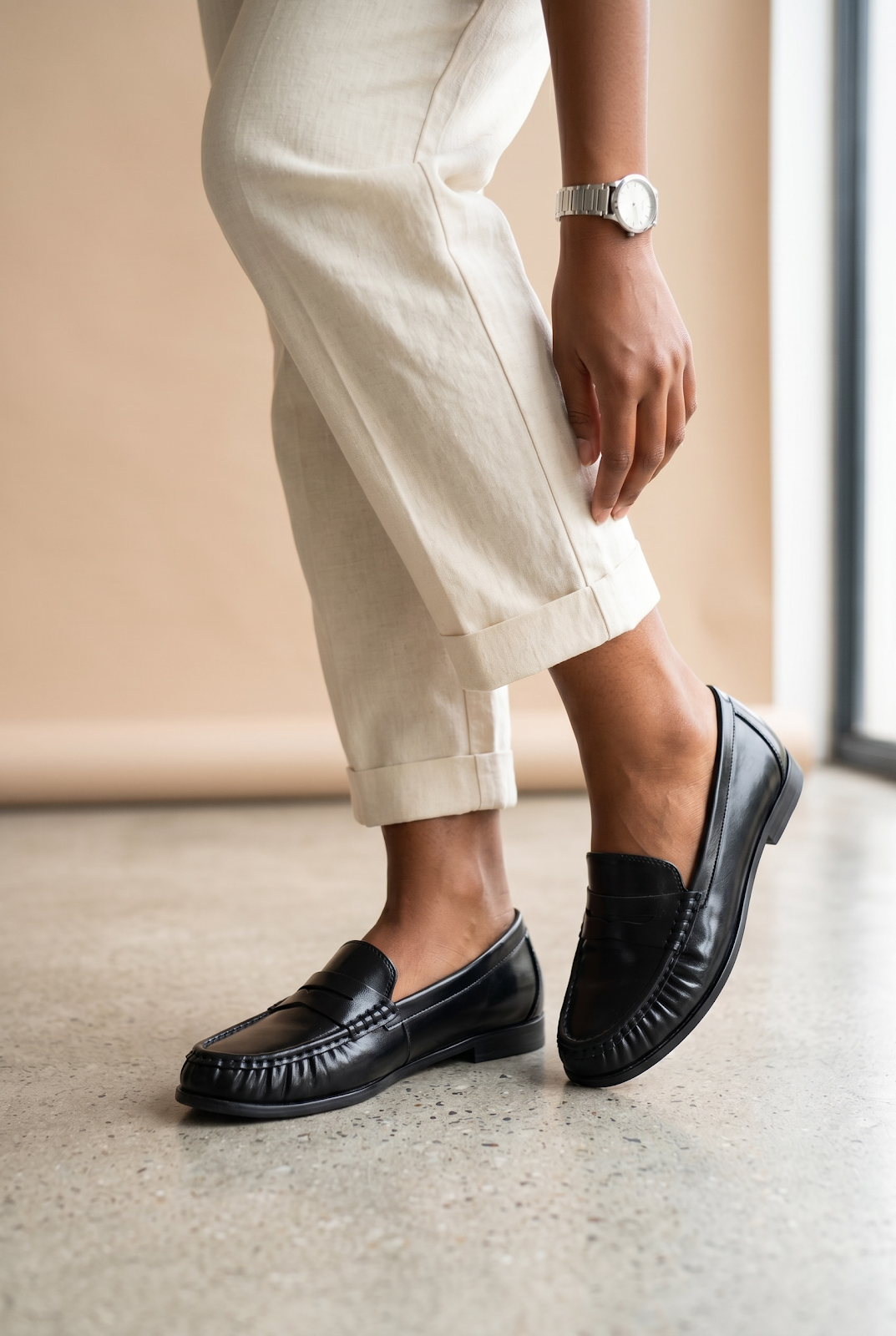 MOCASSIN MAELYS NOIR - POTI PATI BY ANDRE