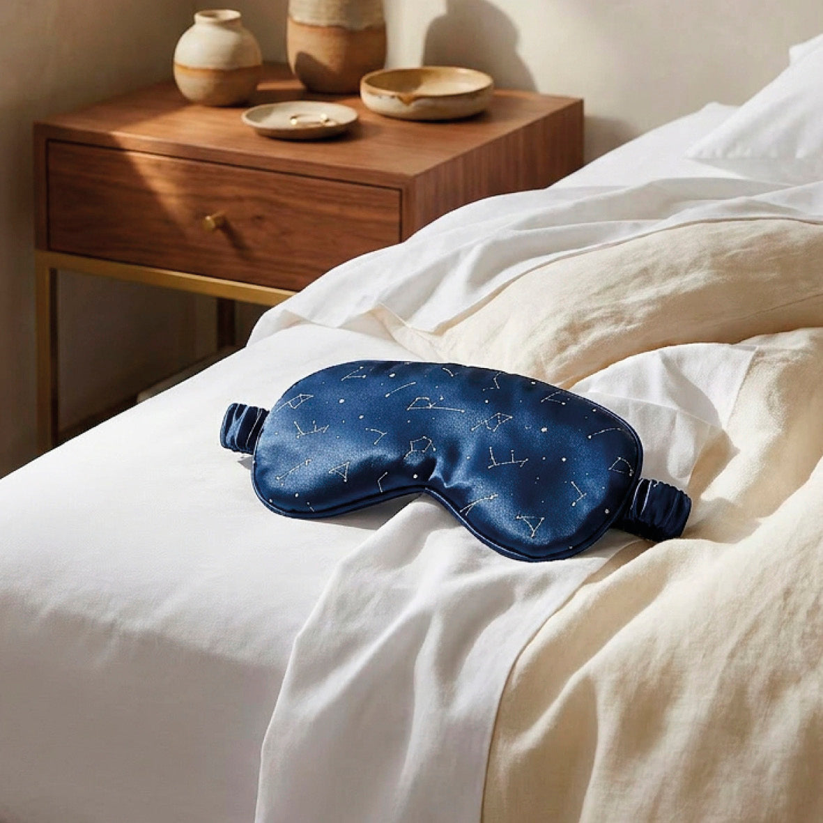 Eyemask silk - Éclipse Astral - 8.5 x 20.5 cm