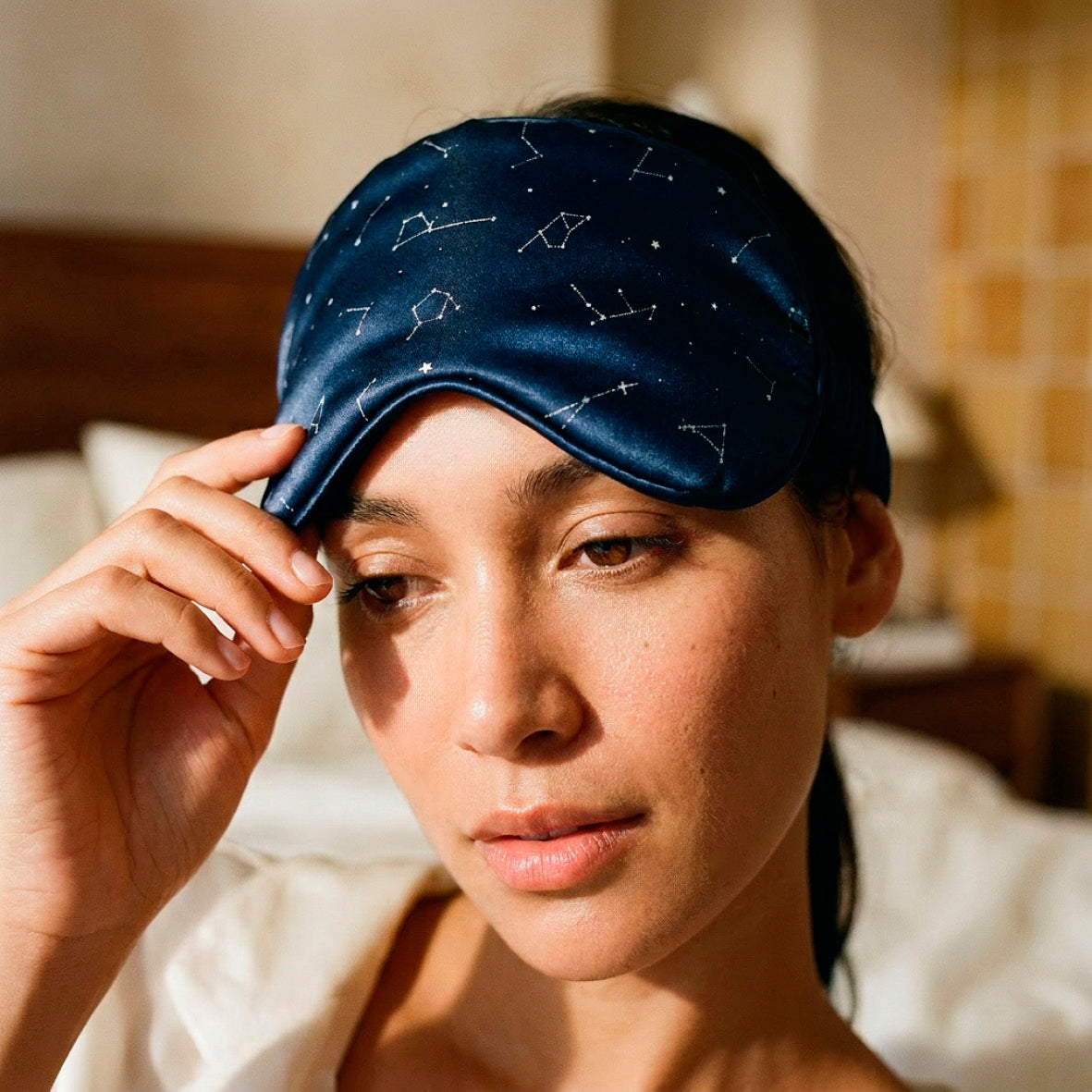 Eyemask silk - Éclipse Astral - 8.5 x 20.5 cm