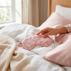 Masque de nuit en soie - Ysia Marbre rose - 8.5 x 20.5 cm - MASQUE DE NUIT