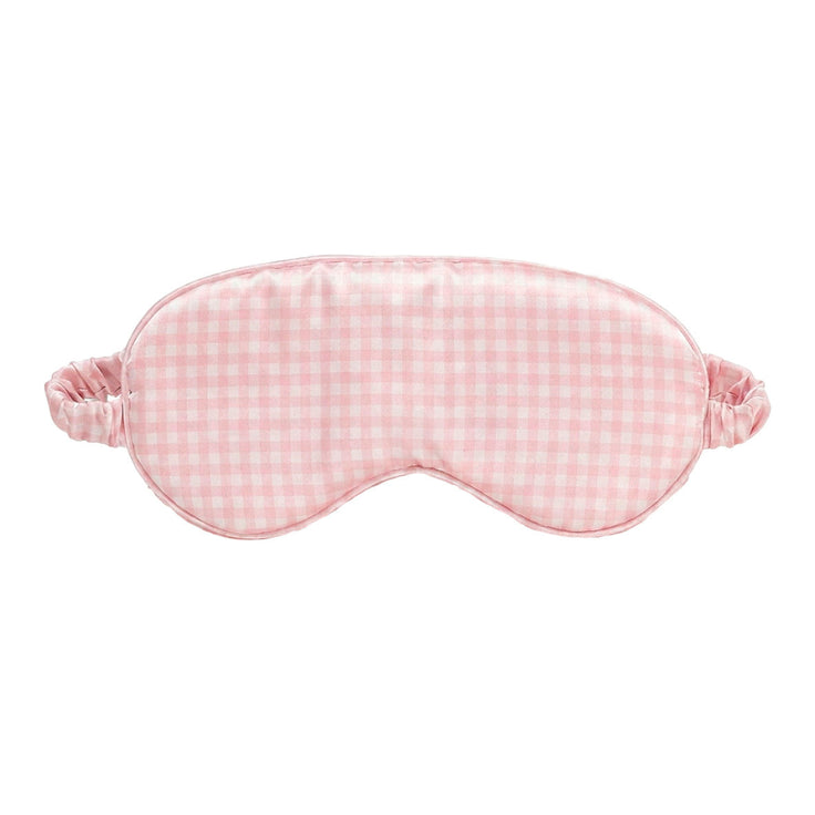 Masque de nuit en soie - Ysia Rose vichy - 8.5 x 20.5 cm - MASQUE DE NUIT