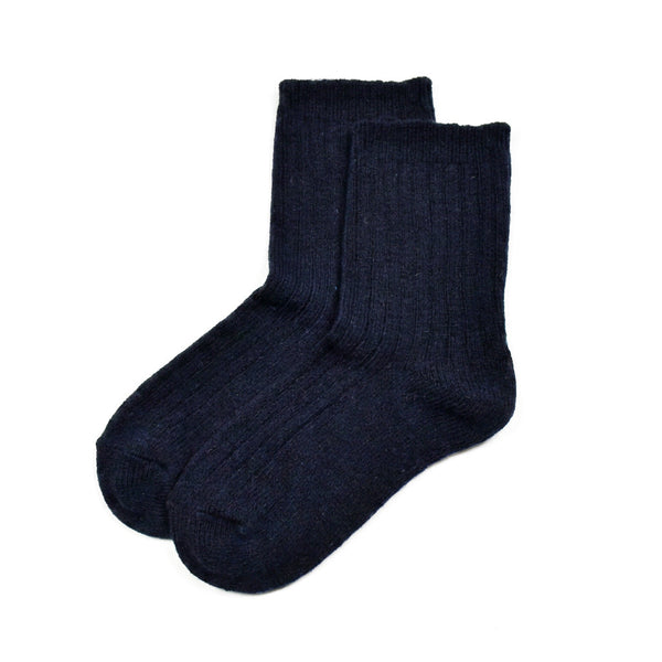 Chaussettes en laine Mélange - Bleu marine