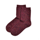 Chaussettes en laine Mélange - Bordeaux