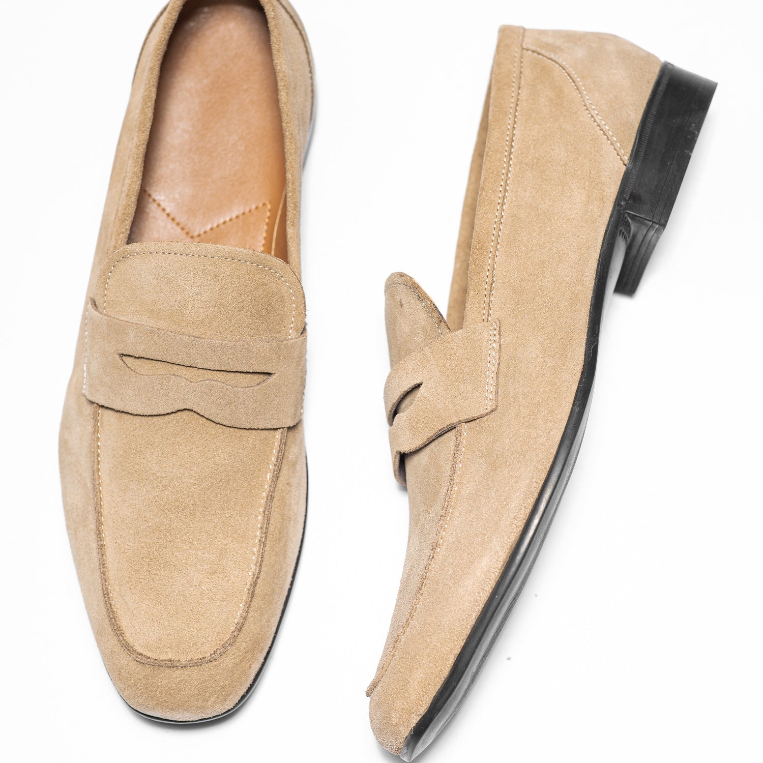 MICHAELA BEIGE SUEDE - MOCASSIN