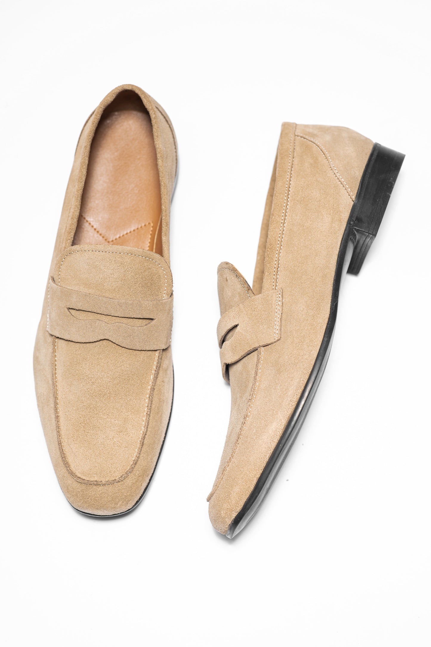 MICHAELA BEIGE SUEDE - MOCASSIN