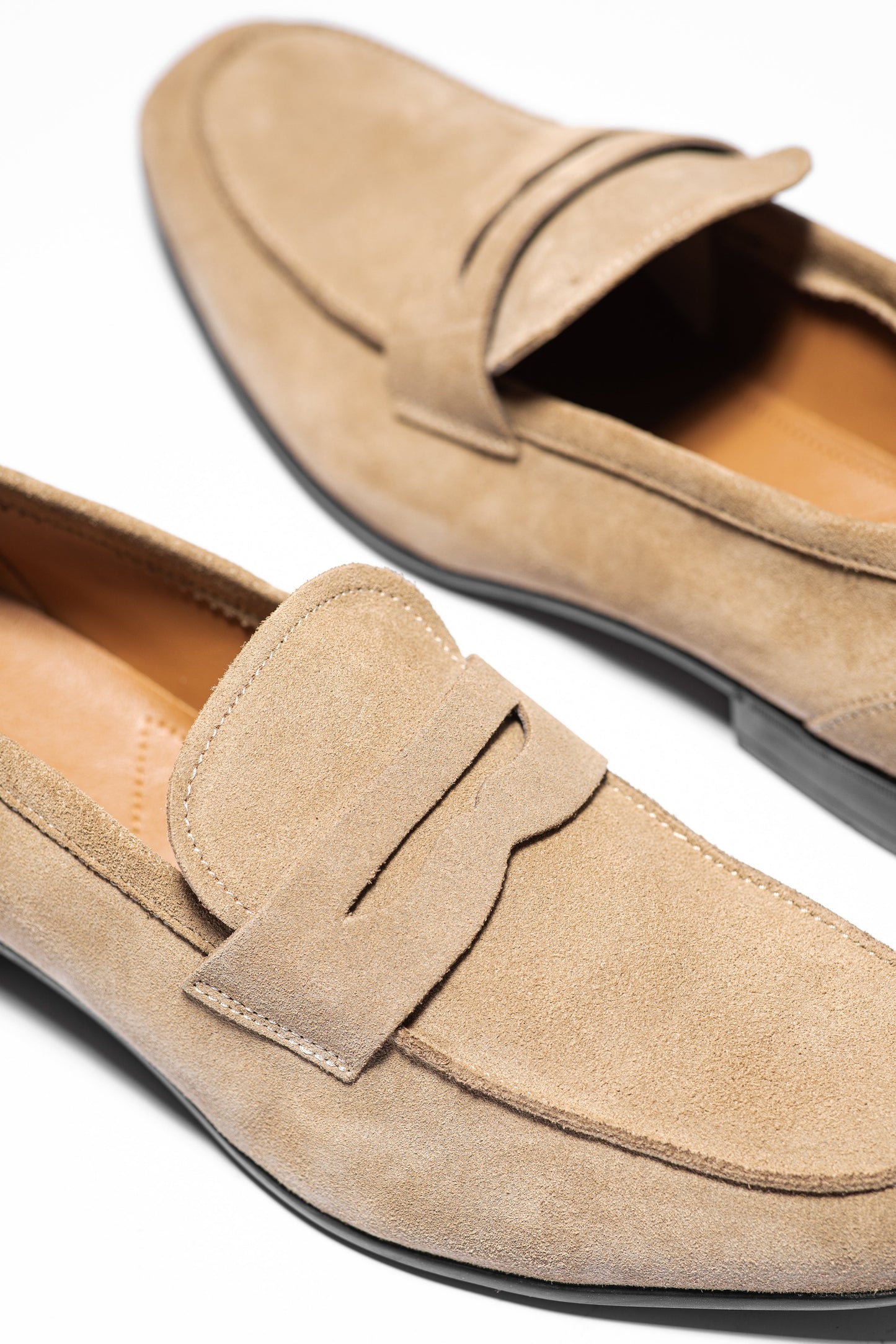MICHAELA BEIGE SUEDE - MOCASSIN