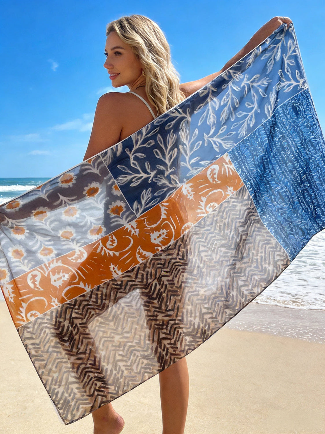 MIRAGE BLEU / ORANGE - TU - PAREO