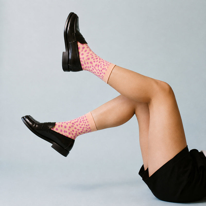 Chaussettes Neige - Rose