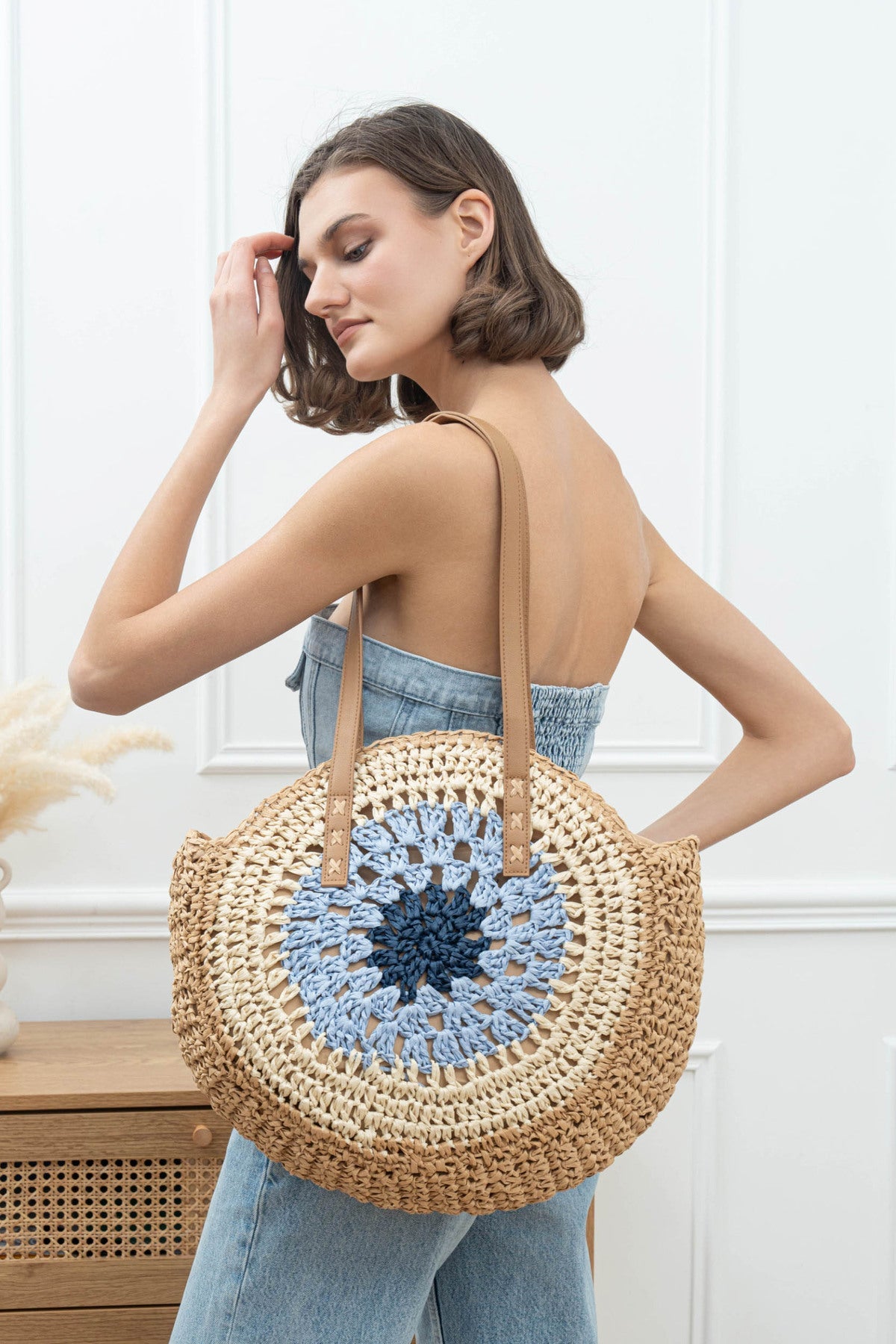 NISSA BEIGE / BLEU - TU - SAC