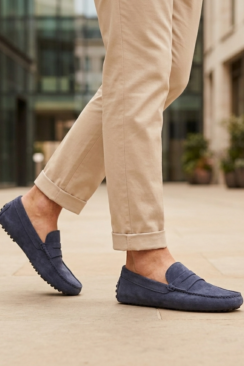 PATRICK BLEU MARINE - MOCASSIN