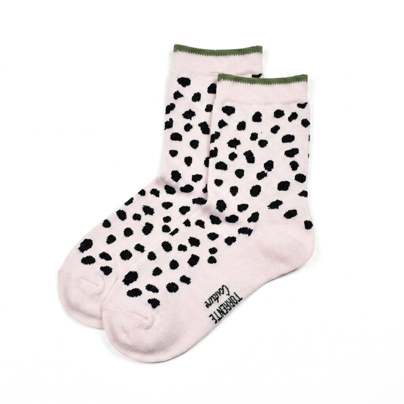 Chaussettes Pépites - Rose clair