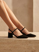 ROSSIA NOIR SUEDE — porté éditorial