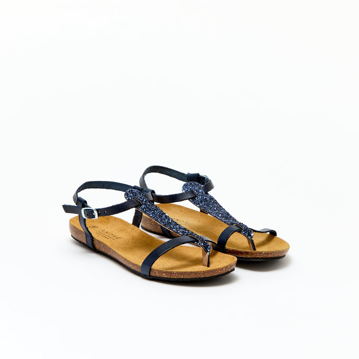 RUBIS BLEU MARINE - SANDALE