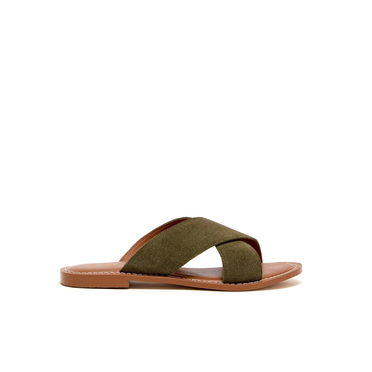 SERINGATIE KAKI SUEDE - MULE