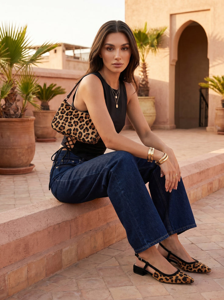 SILKE LEOPARD - SLINGBACK