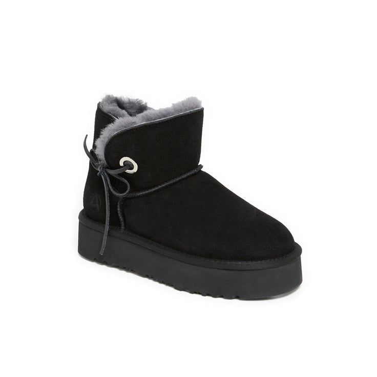 SNOWBOW NOIR - BOOTS FOURREES