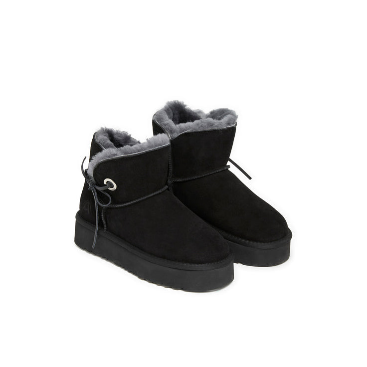 SNOWBOW NOIR - BOOTS FOURREES
