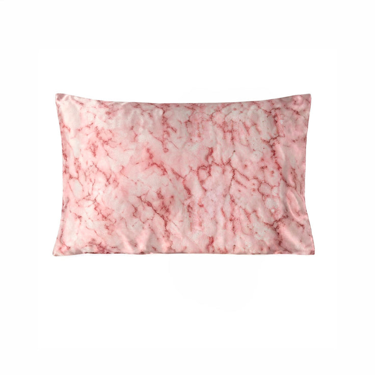 Taie d’oreiller en soie - Lunéia Marbre rose - TAIES