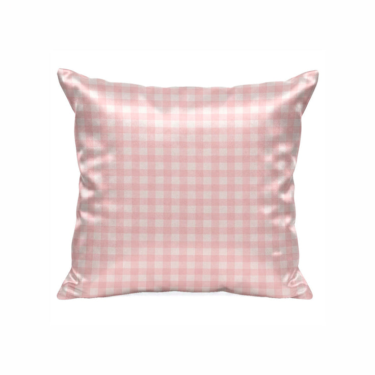 Taie d’oreiller en soie - Lunéia Rose vichy - TAIES