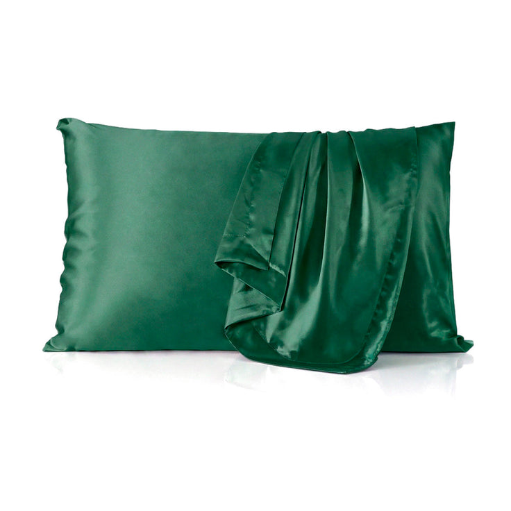Taie d’oreiller en soie - Lunéia Vert sauge - TAIES