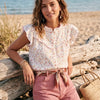 TILDE BLANC/ROSE - BLOUSE