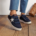 VIVIANE BLEU MARINE - BASKETS