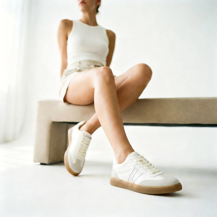 WENZA BLANC / ARGENT - BASKETS