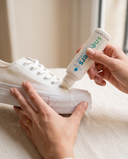 Sneakers White Express Famaco en utilisation sur une chaussure André